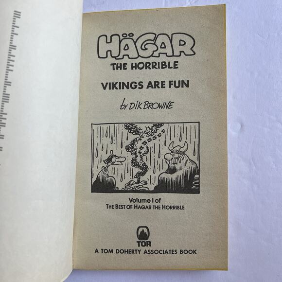 Vintage Hagar The Horrible Vikings Are Fun Dik Browne 1982 Paperback Comic Book - Picture 3 of 7